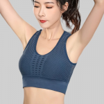 Workout Sports Bra With Mesh Racerback Full Coverage Rapid-Dry
